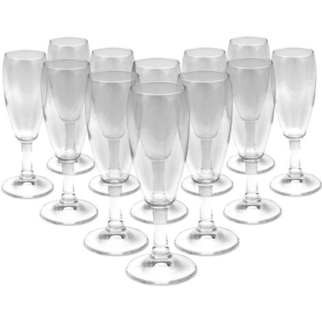 KIT 12 PZ CALYPSO VINO FLUTTINO CALICI IN VETRO DA 110 ML