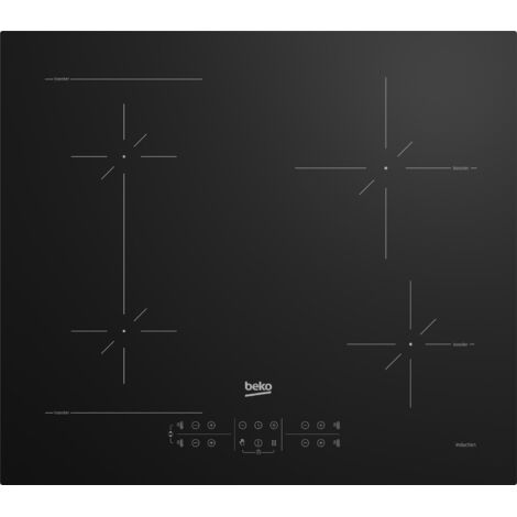 Beko HII64200SFMT Piano Cottura Induzione 4 Fuochi Larghezza 60 cm colore Nero