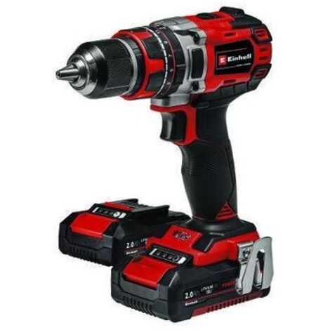 Einhell trapano avvitatore a percussione brushless 18v te cd 18 50 li i bl 2 batterie