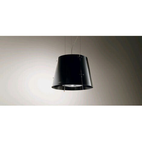 Elica PRF0010393 GRACE BL-F-51 - Cappa a isola filtrante 51 cm, 515 m³-h, Classe B, 66 dB, Comando Magic Wand, 3 velocita' + intensiva, Filtro antigrasso in alluminio + filtro carbone Long Life, Illum