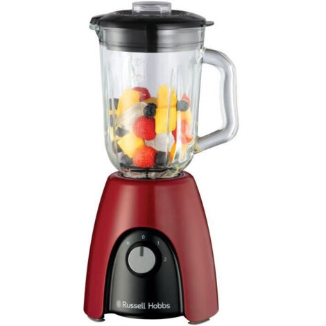 Russell Hobbs 27120-56 frullatore 1,5 L Frullatore da tavolo 650 W Nero, Rosso, Trasparente