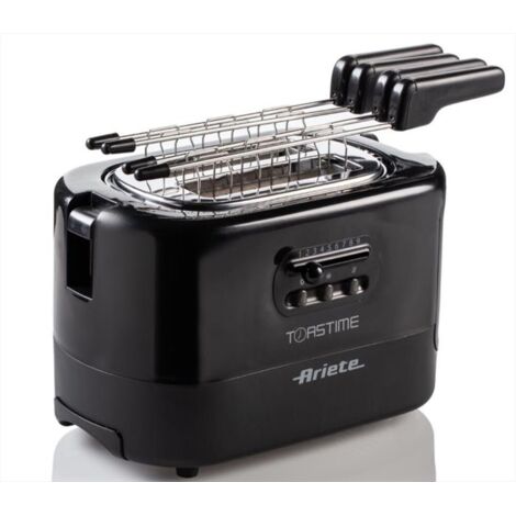 Ariete 0159 Tostapane 2 Fette con Pinze Nero Potenza 700 W