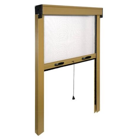 Zanzariera a rullo avvolgibile verticale per finestra Alluminio Riducibile IRS - Misure: 100 x 170 - Colore: Bronzo
