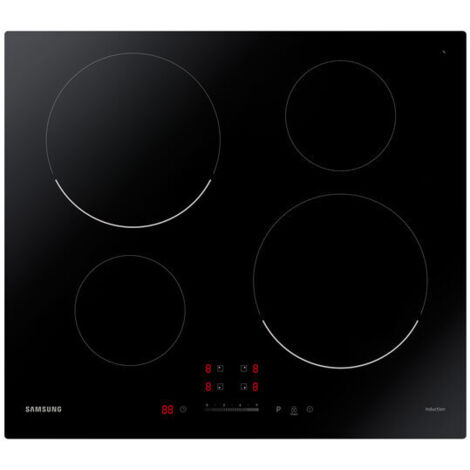 Samsung NZ64T3707AK Piano Cottura Da incasso 60 cm A induzione 4 Fornelli Nero