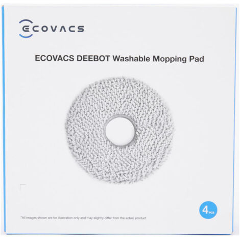 Moupaa Confezione da 4 Panni Lavabili per aspirapolvere Ecovacs Deebot T20 PRO/Max T20 PRO/Max Plus X1/ X1 Omni/ X1 Turbo/ T10 Turbo