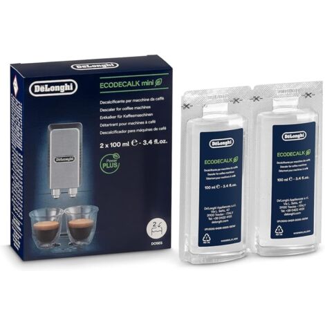 De Longhi EcoDecalk 2 x 100 ml Detergente Decalcificante per Macchina da Caffe'