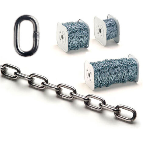 Catena genovese su bobina n 26 (7,5 mm) - pxh 32x13,5 - bobina 25 mt