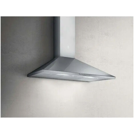 Elica PRF0051817A TAMAYA NW LUX IX-F-60 - Cappa a parete aspirante 60 cm, 368 m³-h, Classe C, 65 dB, Controllo meccanico, 3 velocita', Filtro antigrasso in alluminio, Illuminazione LED 2x3 W, Acciaio 