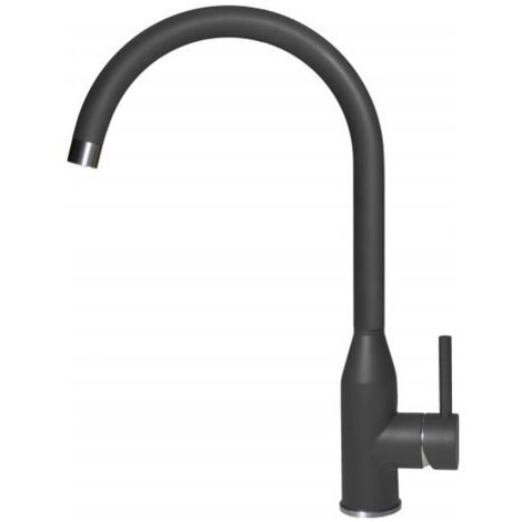 Elleci MMKADI70 Adige - Miscelatore da cucina monocomando, da incasso, Metaltek, canna girevole, 40 cm, Ghisa