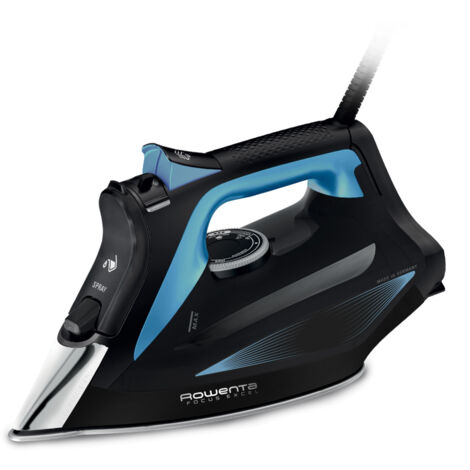 Rowenta DW5310, Ferro da Stiro a Vapore, 2700 W, Piastra Microsteam 400 HD Laser, Nero e Blu (1/6)