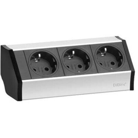 Evo Line Blocco Prese Elettriche V-Dock Angolo 3 Schuko
