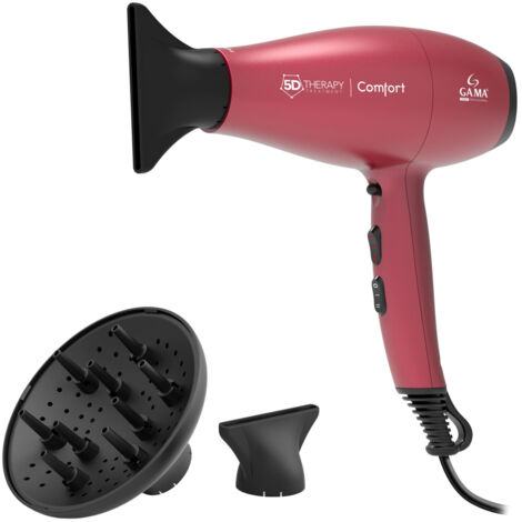 GA.MA Asciugacapelli GH0501 2200W Rosso Tecnologia Alogena Motore AC Funzione Ionica