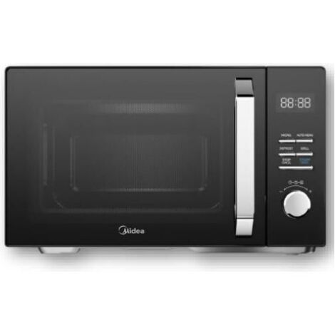 Midea MAG25XF Microonde 25L con Grill Nero 800W Controllo Elettronico 5 Livelli