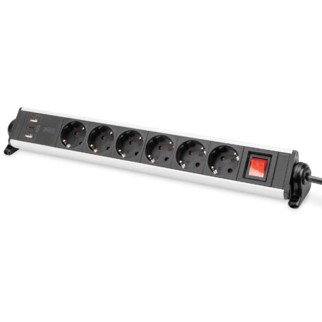 Digitus Presa Multipla Office a 6 Posti con 3 Porte Usb (1/5)