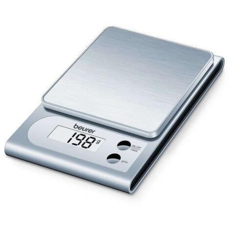 Beurer ks22 bilancia da cucina elettronica acciaio inox 3kg precisione 1g lcd compatta (1/4)