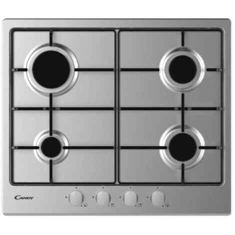 Candy CEL6PBRX Serie Timeless Piano Cottura a Gas 4 Zone 60 cm Inox