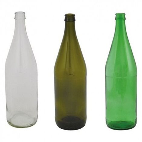 BOTTIGLIE BOTTIGLIA DI VETRO VERDE MINERALE LT.1 PEZZI 20