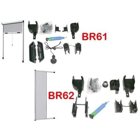 Brixo Br61 Kit Ricambio per Zanzariera Stop Inset Verticale