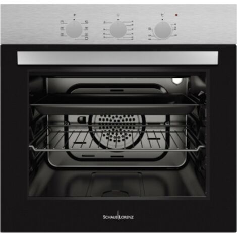 Schaub Lorenz SSFE6X7BC Forno Elettrico Multifunzione con Grill da incasso Capacita' 80 Litri Classe Energetica A 7 Programmi Ventilazione tangenziale 60cm Nero-Inox (1/3)