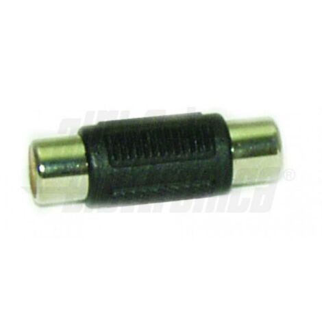 Alpha Elettronica Adattatore da Presa RCA in Pvc Nero 70-330B