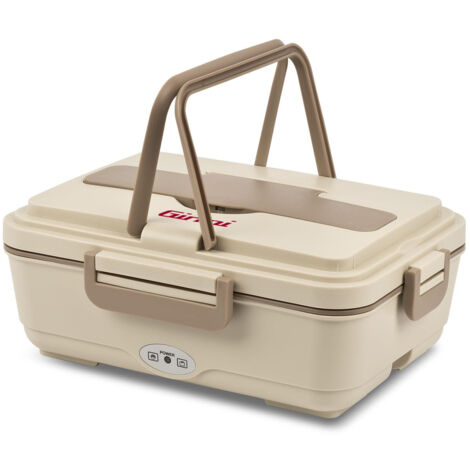 Scaldavivande Elettrico Girmi SC03 Big da 1 Litro con 3 Scomparti in Acciaio Inox, Portatile e Ermetico, Colore Beige (1/4)