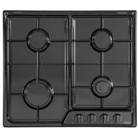 De'Longhi YNF 46 ASV Piano cottura Gas 58 cm 4 fuochi griglie smaltate accensione elettronica colore Nero (1/5)