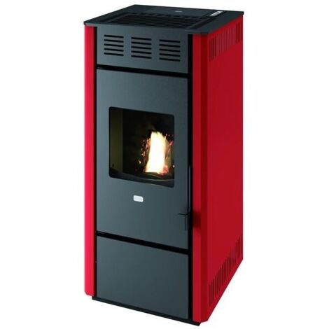 Stufe Punto Fuoco Pellet Martina-14 12Kw (Br) Rosso
