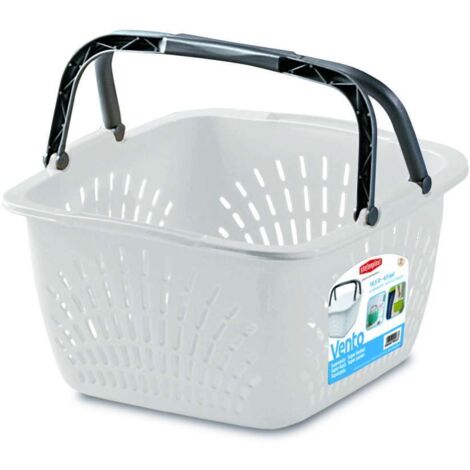 Stefanplast Cesta Forata Quadrata 40cm con Manici Vento (1/4)