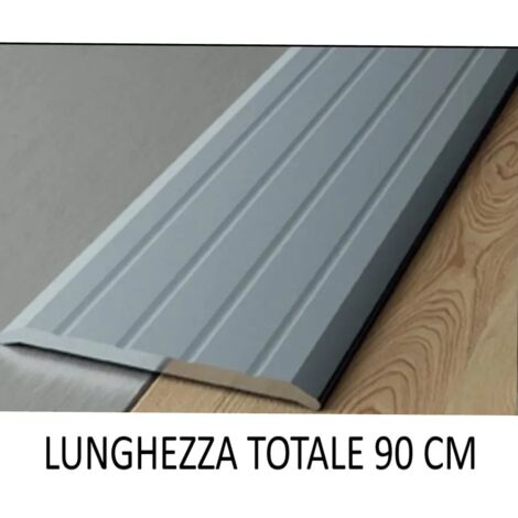 PASSATOIA ADESIVA CM.90 PIANA RIGATA ALLUMINIO ANODIZZATO