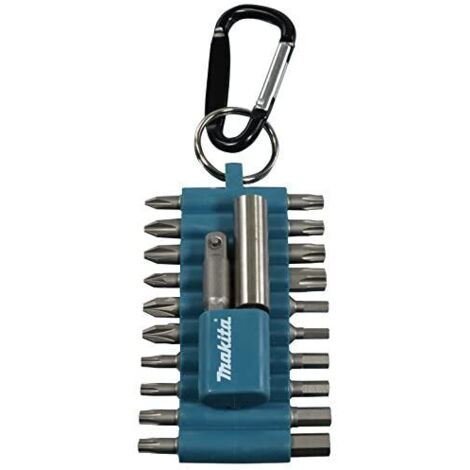 Makita P-81175 22 pezzi - Punte per cacciavite (22 pezzi, Testa a croce, piatta, Phillips, Pozidriv, Torx, PH1 / PH2 / PZ1 / PZ2 / T10 / T15 / T20 / T25 / T30 / T40 / SW3 / SW4 / SW5 / SW6, 25,4 / 4 m