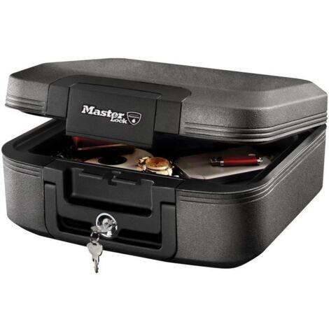 Master Lock LCHW20101 Cassaforte Resistente al Fuoco e all'Acqua Grigia