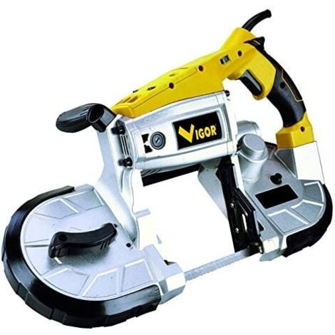 VIGOR-BLINKY Sega a Nastro SNP-1100 Portatile 1100W per Lavori di Fai da Te in Metallo e Ferro