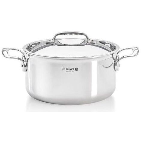De Buyer Affinity Pentola per Arrosti Inox con Coperchio 28cm (1/2)