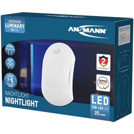 ANSMANN Luce notturna in plastica, colore bianco (1/5)