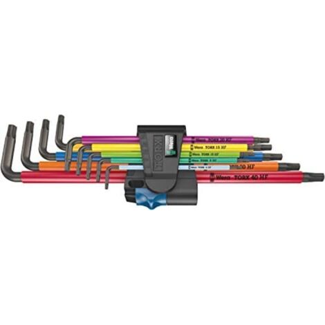 Wera 967-9 TX XL Assortimento di Chiavi a L Metrico 9 Pezzi