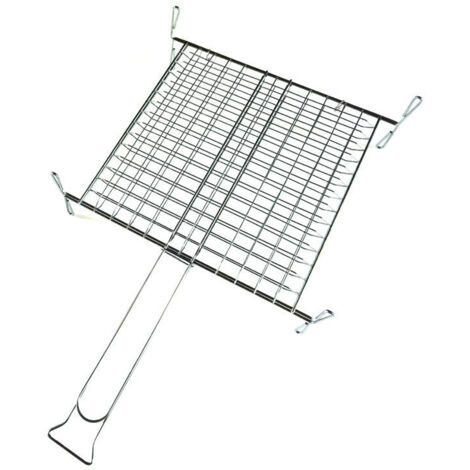 Sandrigarden Graticola Doppia Modello Largo con Piedi 350x400mm