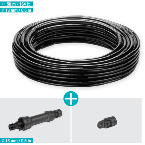GARDENA Kit irrigazione a goccia: set completo con tubo gocciolante 50 m Micro-Drip-System (13501-20)