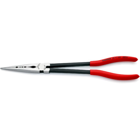 KNIPEX 28 71 280 Pinza per meccanica con profili trasversali rivestiti in resina sintetica atramentata nera 280 mm