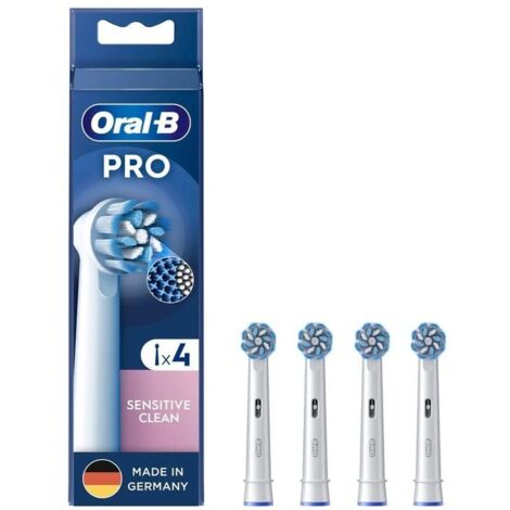 Braun Oral-B Testine di Ricambio Pro Sensitive Clean 4 Pezzi (1/2)