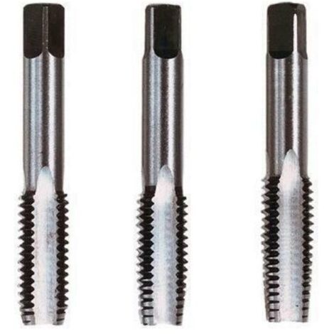 Set Da 3 Maschi Per Filettatura A Mano M2 X 0,4 In HSS Titanio – Maschio Primo, Intermedio E Finitore Per Filettatura Metrica - 2
