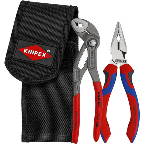 KNIPEX 00 20 72 V06 Mini set di pinze in tasca portautensili 1 x 08 22 145, 1 x 87 01 150 160 mm