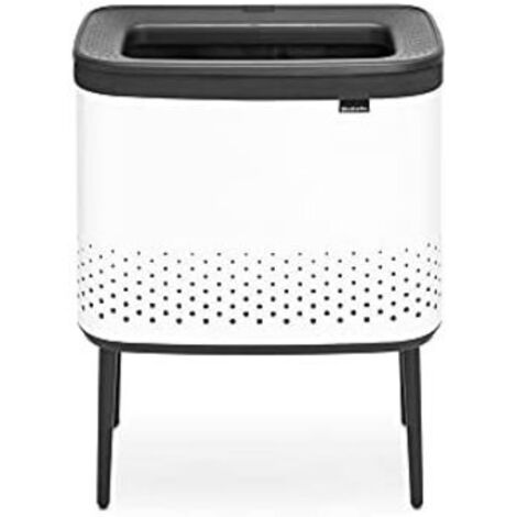 Brabantia 200502 Bo Cesto Portabiancheria 60 L apertura Quick-Drop sacco lavabile ventilato colore Bianco (1/5)