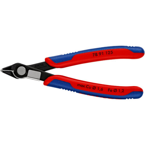 KNIPEX 78 91 125 Electronic Super Knips® con manici multicomponente brunita 125 mm