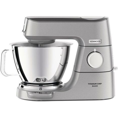 Kenwood KVL 85.314SI Titanium Chef Baker Robot da Cucina 1200W 5 Litri Argento Bilance Incorporate