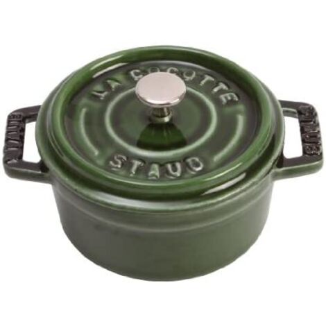 STAUB Cocotte rotonda, ghisa, verde basilisco, 10 cm (1/5)
