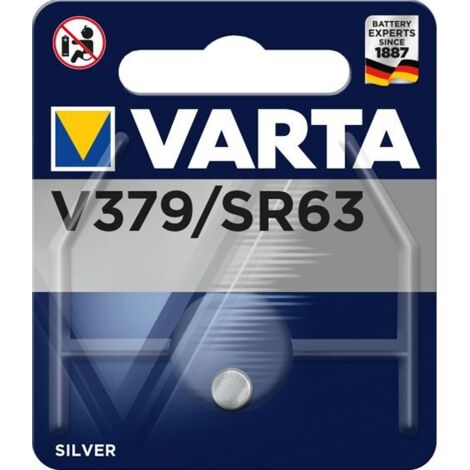 Pile per orologio Sr63/v379 - 1,55V