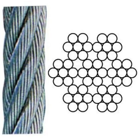 Blinky Funi in Acciaio Inox 49 Fili Aisi 316 100mt Diametro 4mm (1/2)