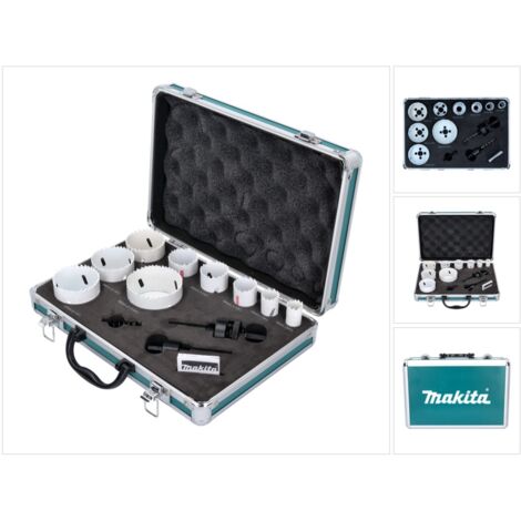 Makita HSS BIM Set di seghe a tazza per elettricisti 19 - 68 mm bimetalliche 12 pz. (D-47282) (1/5)