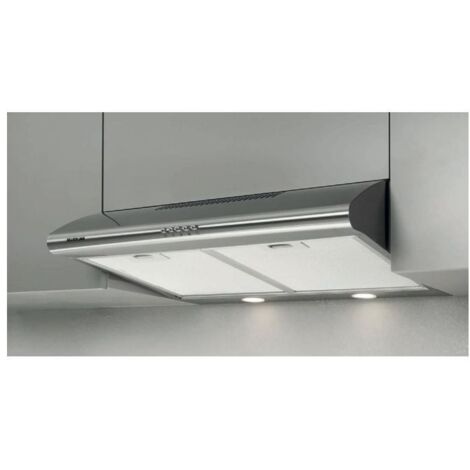 Silverline 1201.9.733.01 Cappa ad incasso Filtrante Controllo con tasti Classe Energetica D Sottopensile 3 Velocita' Portata 480 m³-h 90cm Inox