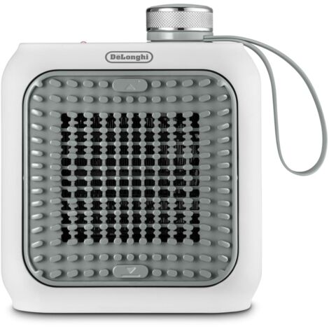 DeLonghi HFX10B03.GR Termoventilatore Stufa elettrica da Scrivania 360 Watt colore Bianco e Verde Salvia Capsule Desk (1/5)